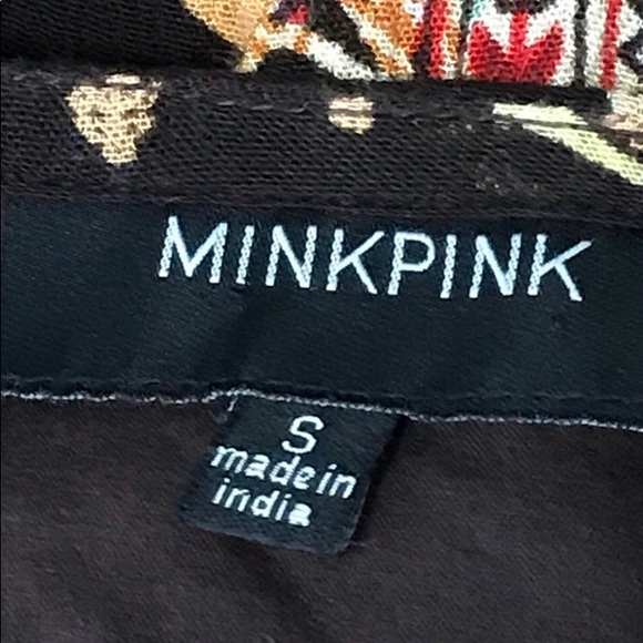 MinkPink Small Oversize Long Sleeve Boho Dress - Picture 5 of 7